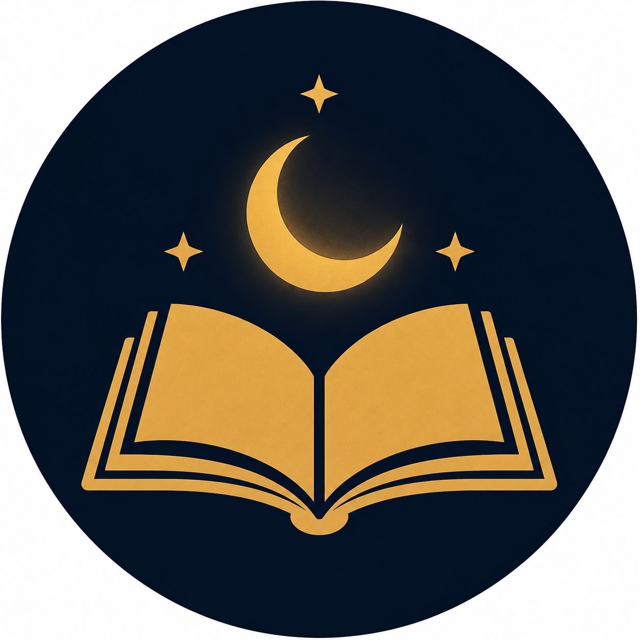 Bible Bedtime moon and book logo